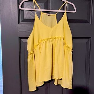 Yellow Peplum Tank